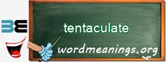 WordMeaning blackboard for tentaculate